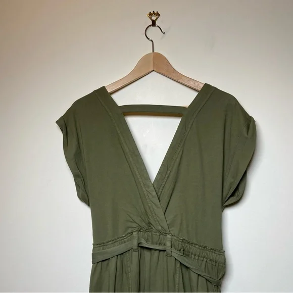 Daily Practice by Anthropologie Short-Sleeve V-Neck Midi Dress - Picture 5 of 9